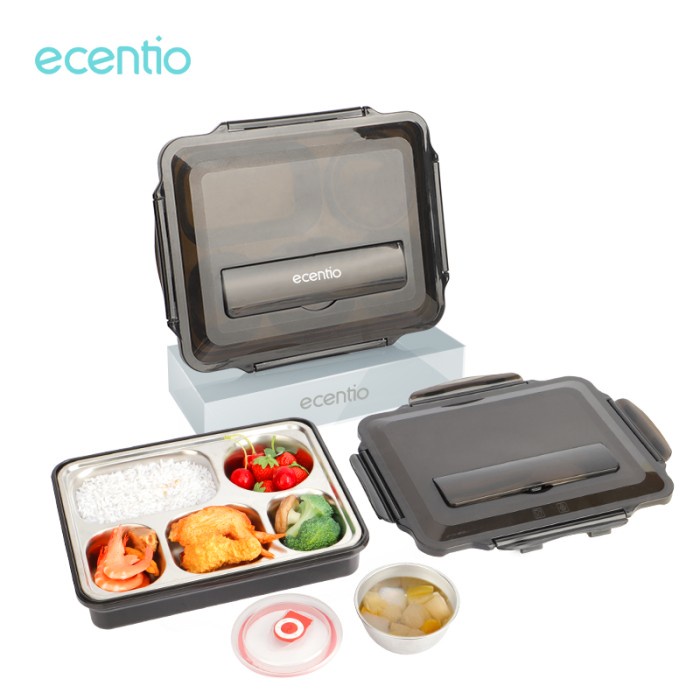 Lunch Box Ecentio1.2Lkotak Makan Siang Stainless Steel Kapasitas Besar Lunch Box