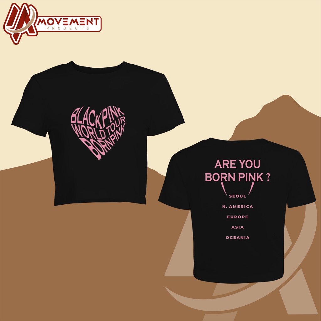 [PREMIUM] CROP TOP - BORN PINK BLACKPINK WORLD TOUR VER.4