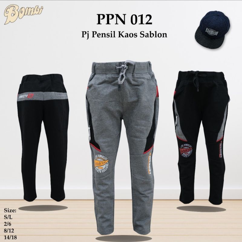 Celana Panjang Anak Bahan Kaos Premium BOMBI Original