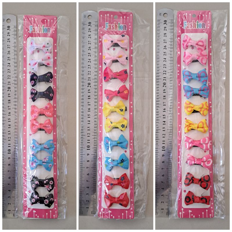 Jepit Bebek Pita Plastik Anak-Anak 10pcs Grosir