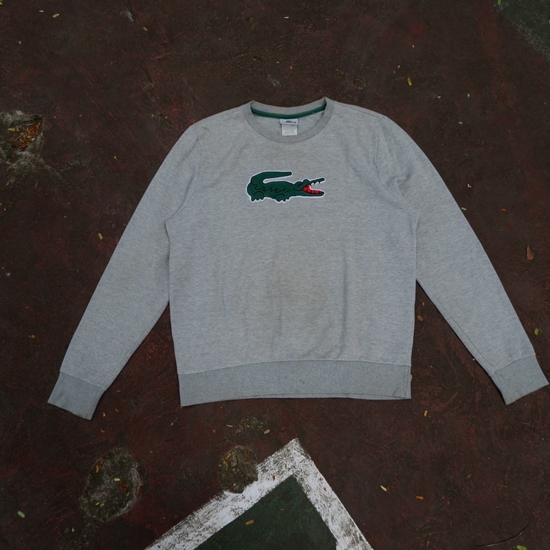 SWEATSHIRT LACOSTE BIG LOGO SECOND MURAH