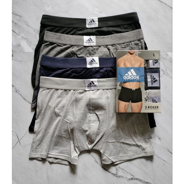 3 PCS CELANA DALAM BOXER PRIA / BOXER ADS PREMIUM POLOS