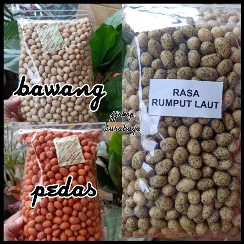 Mente mayasi Kacang Mayasi bawang, pedas dan rumput laut 500gram