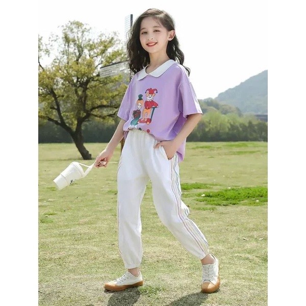 Mzshop-SETELAN JOKER CELANA JOGER  ANAK CEWEK IMPORT SZ 120-170