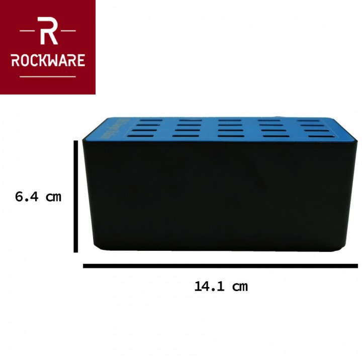 ROCKWARE A5 Plus - USB Wall Smart Charging Station 20 Port 100W 20A