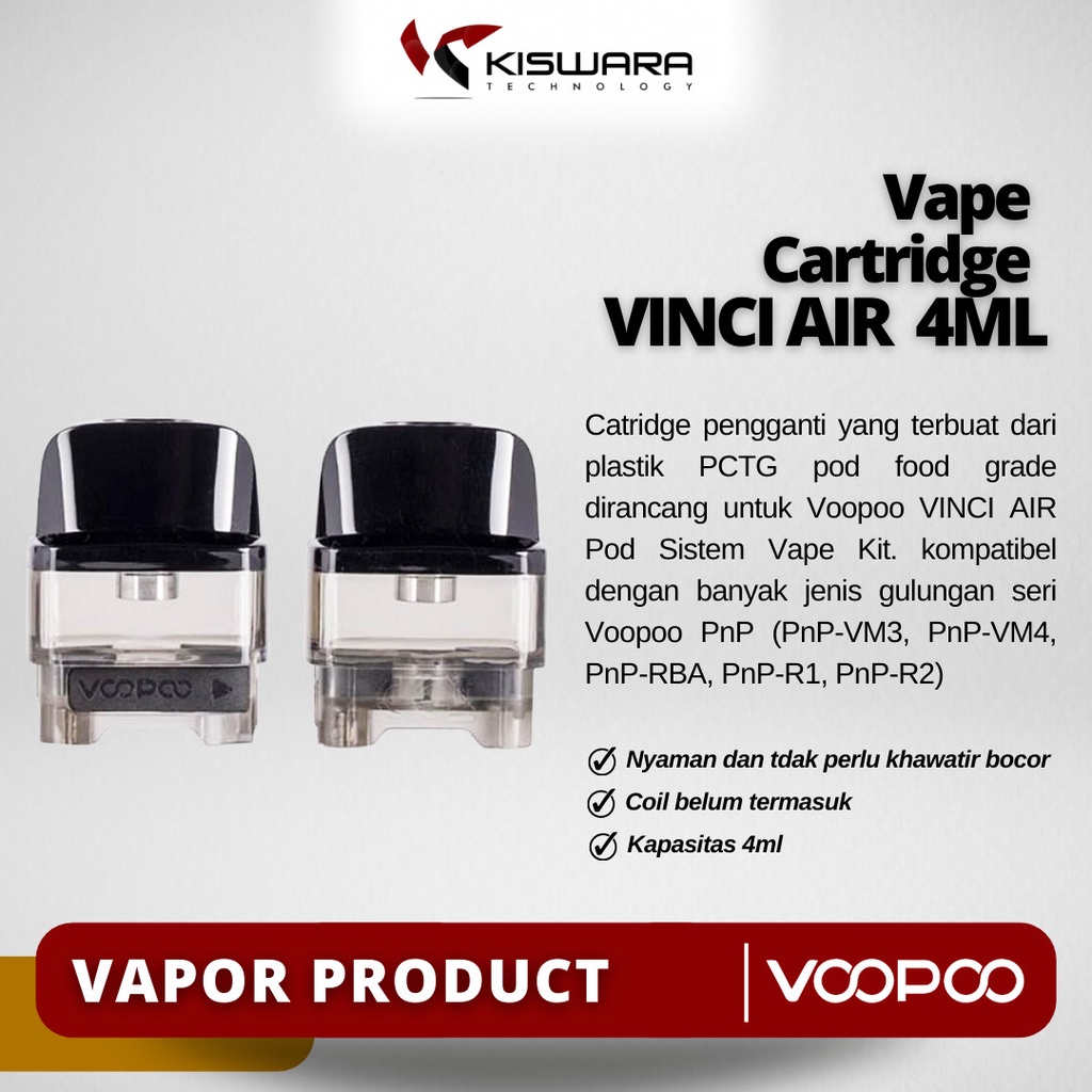 VINCI AIR Cartridge 4ml PACK 2 PCS