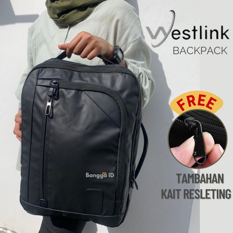 0[CUCI GUDANG] Tas Ransel Laptop Backpack Multifungsi Tas Kerja 100% original WESTLINK by Polo Summer