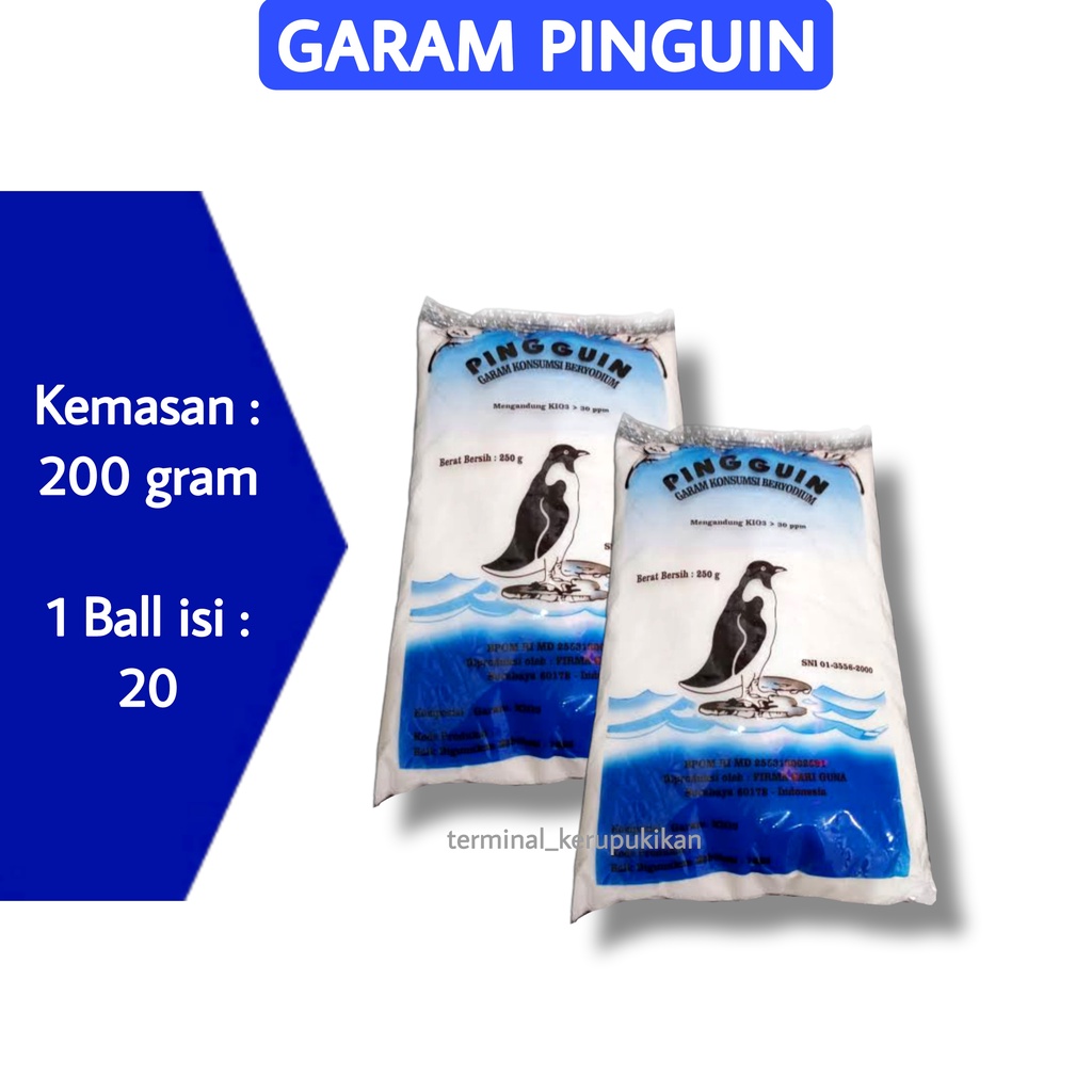 1 Ball Garam Dapur Pinguin isi 20pcs