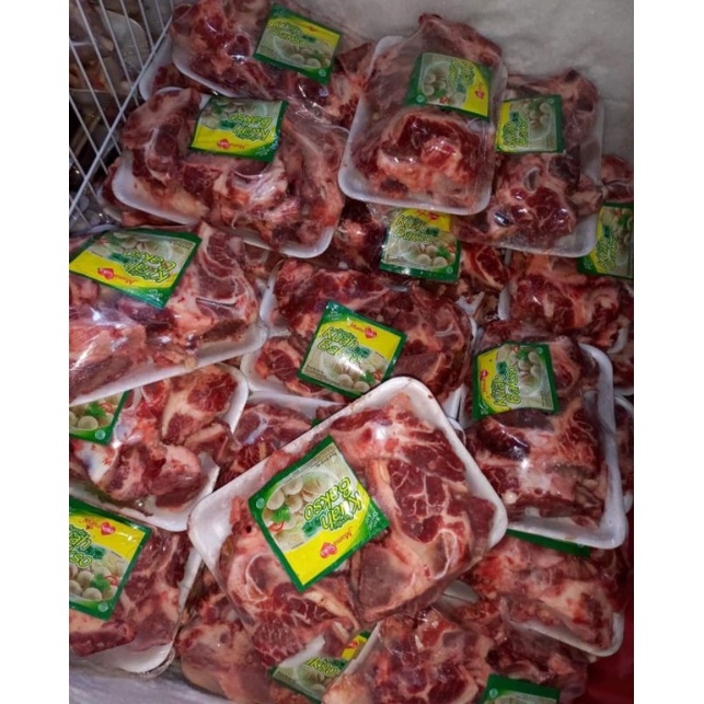 

tulang daging gondrong bumbu kuah bakso