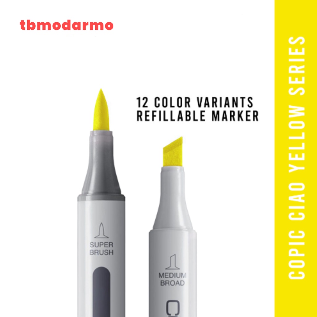 Copic Ciao Marker Y (Yellow) Series CCM/Y - Satuan