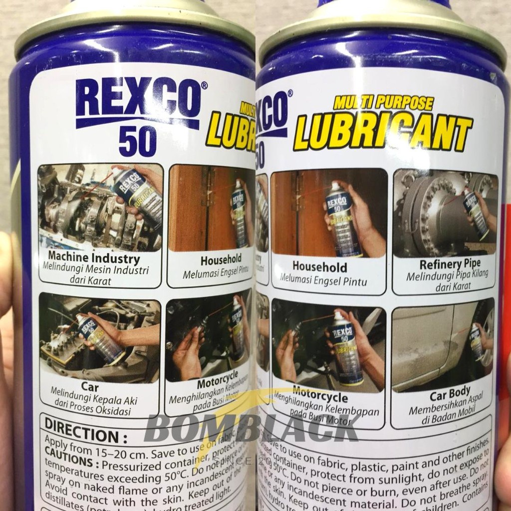 REXCO 50 350ml Lubricant Pelumas Pelindung Karat Mesin Mobil Motor Pipa Engsel Dll