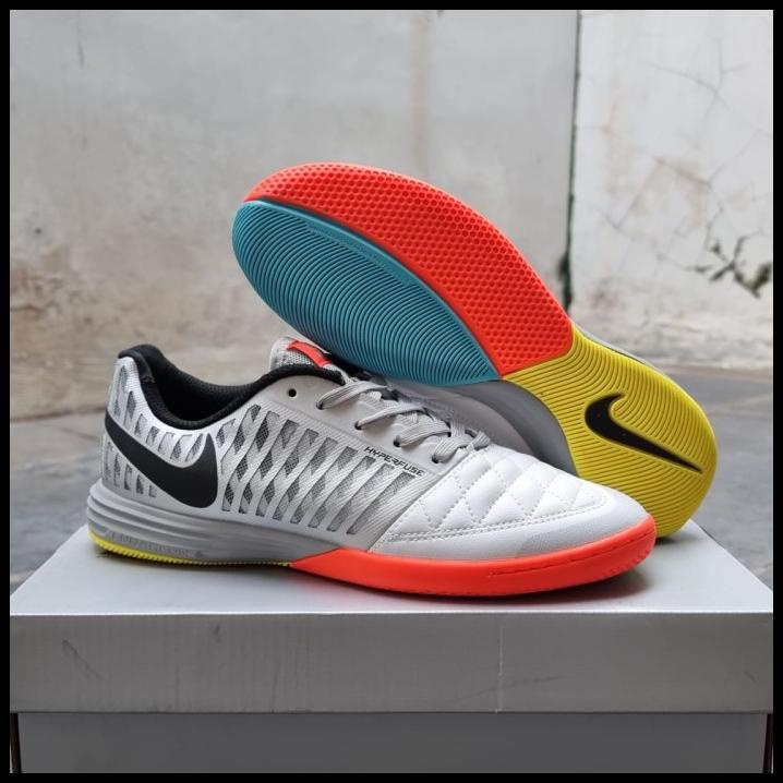 Sepatu Futsal Nike Lunar Gato2 White Multicolour Ic