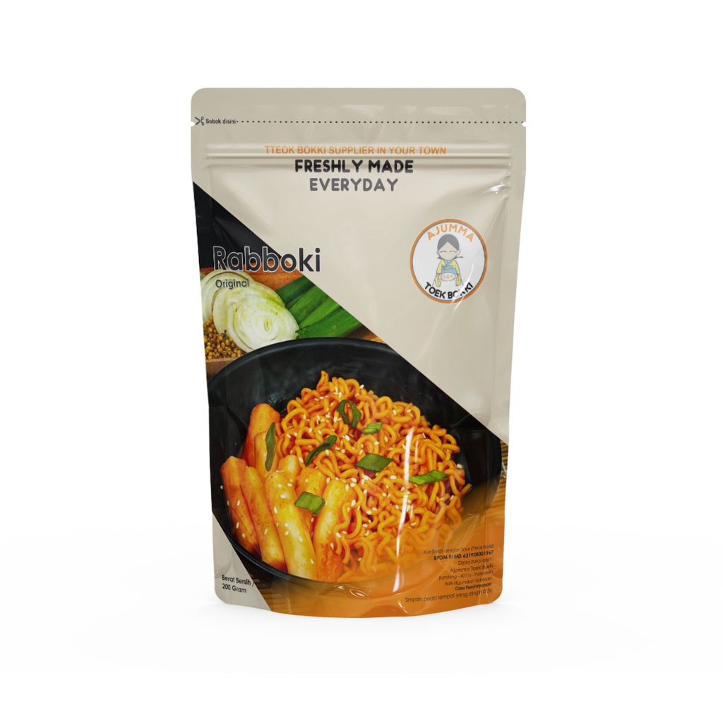 

Ajumma Rabokki Rapoki Ramyeon - Topokki Rappoki Rapokki Tteobokki 200gr