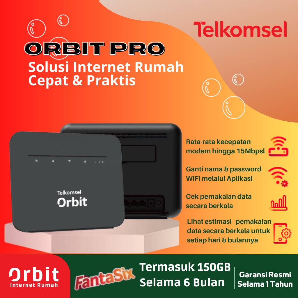 Jual Modem Wireless Portable Tanpa Kabel Orbit Pro Baru Garansi Resmi