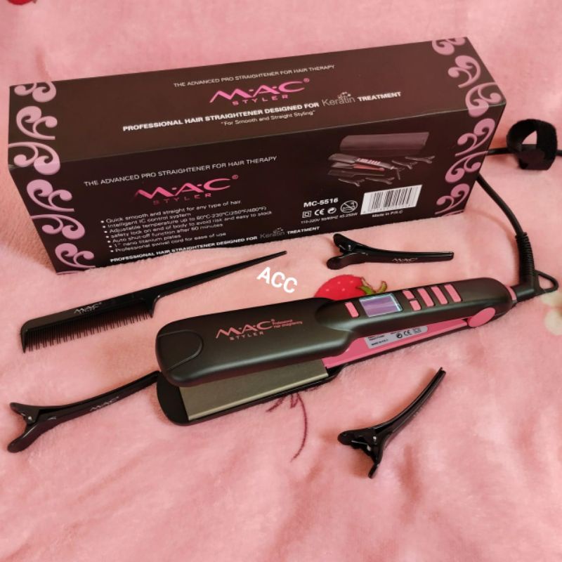 NEW CATOKAN KERATIN SMOOT SALON MAC 5516 ORIGINAL BLACK PINK