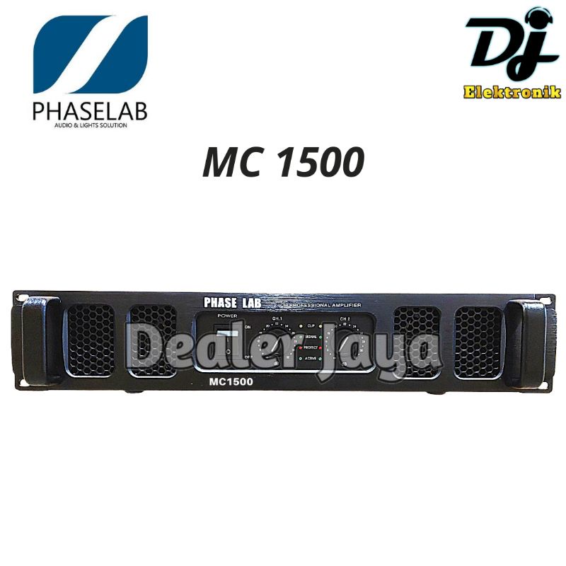 Power Amplifier Phaselab / Phase Lab MC1500 / MC 1500 - 2 channel