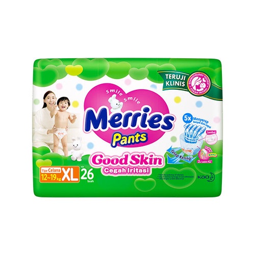 Merries Pants Good Skin Ukuran XL 26 XL26 Popok Bayi