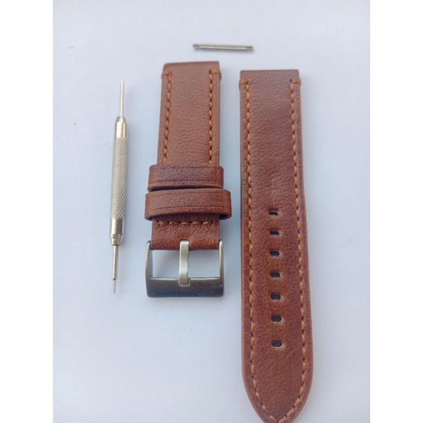 Tali Jam tangan A C EXP Fos  22mm 24mm hitam coklat Strap watch