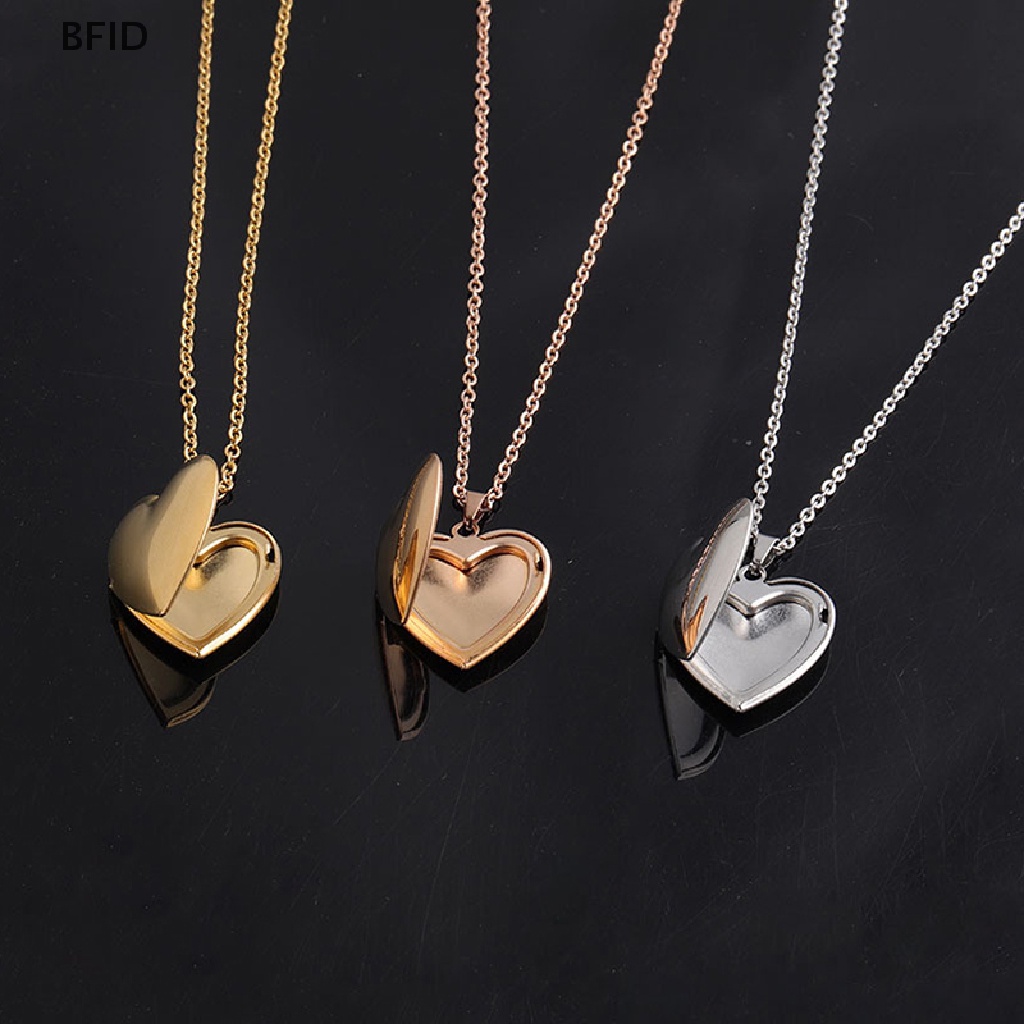 [BFID] Kalung Liontin Liontin Hati Untuk Wanita frame Foto Valene lovers Necklace [ID]