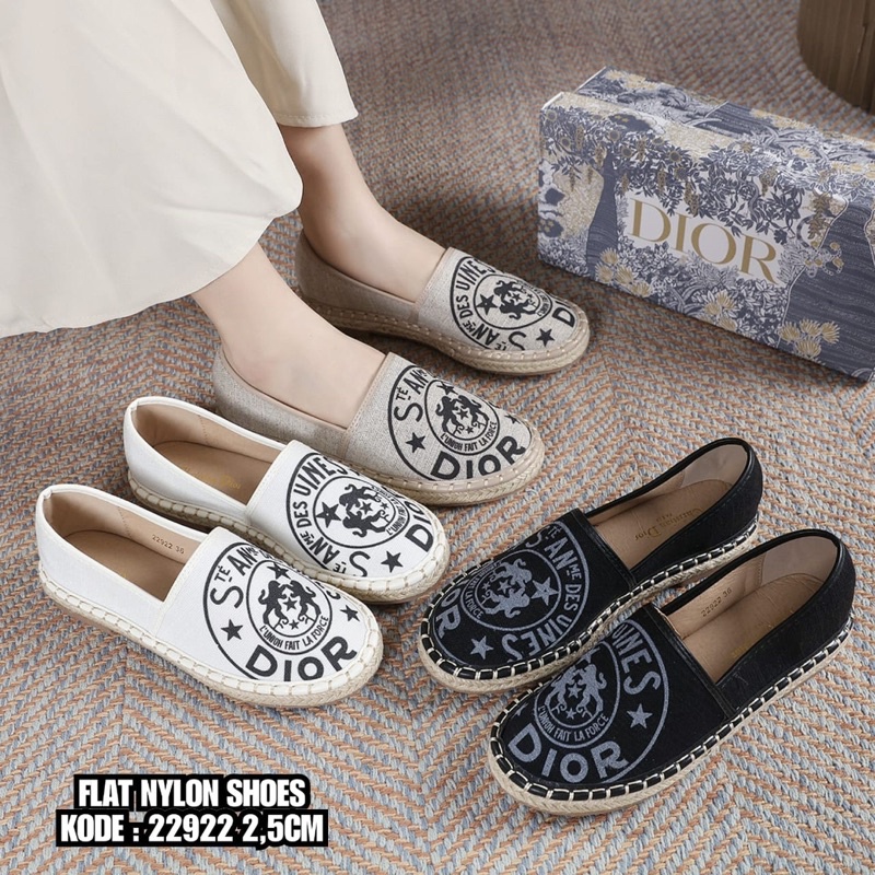 NYLON FLAT SHOES 22922