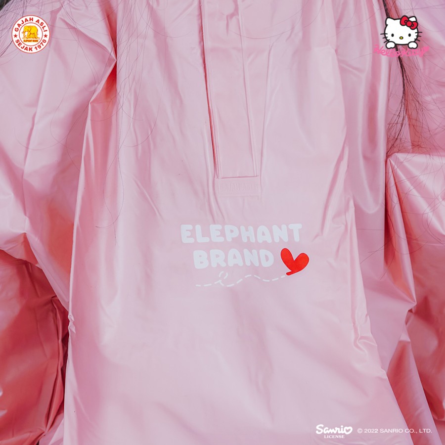 Jas Hujan Terusan Remaja Hello Kitty | Raincoat Hello Kitty | Jas Hujan Aesthetic Lucu Elephant Branda