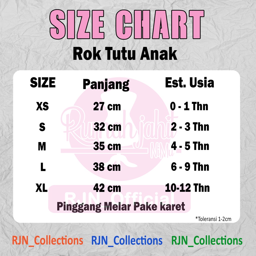 RB ROK TUTU ANAK MOTIF BUNGA / ROK TUTU ANAK MURAH / ROK TUTU ANAK
