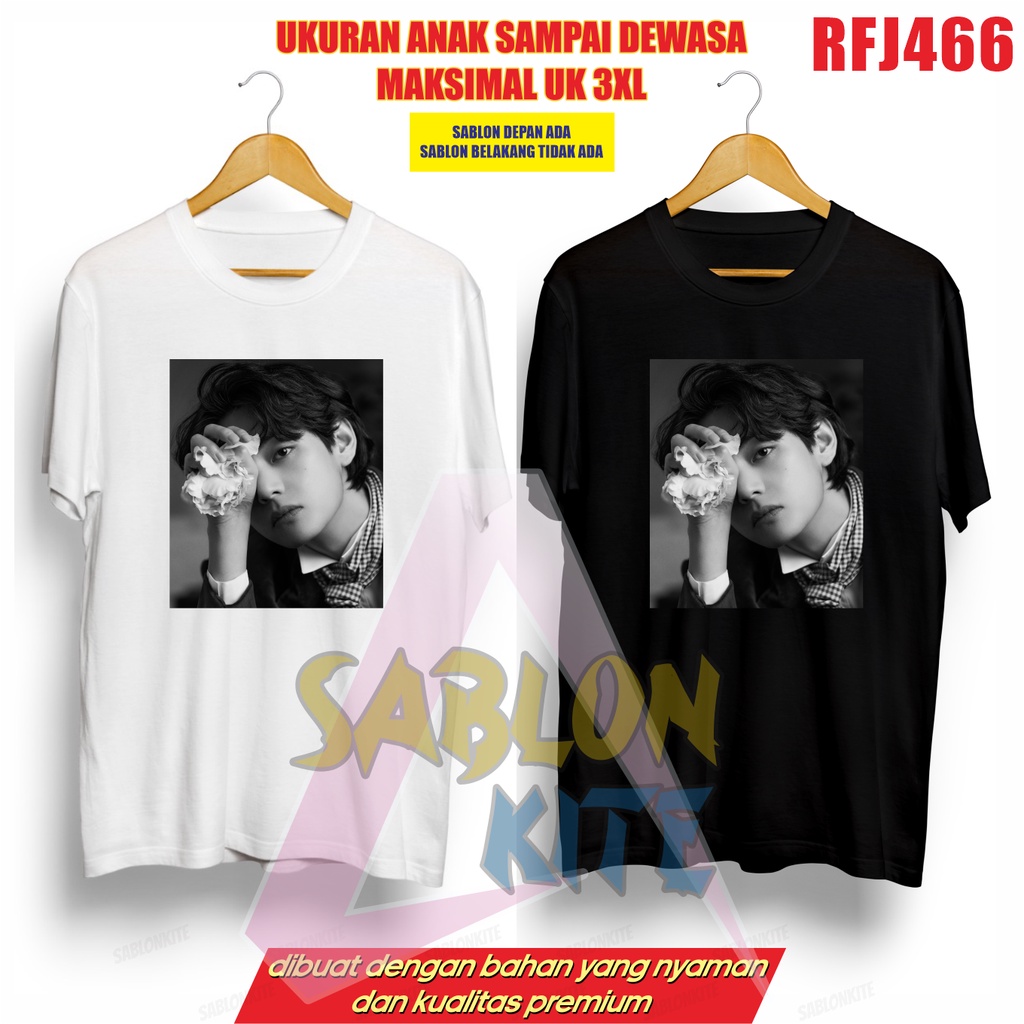 Kaos Kpop Taehyung BW RFJ466 Gratis fotocard