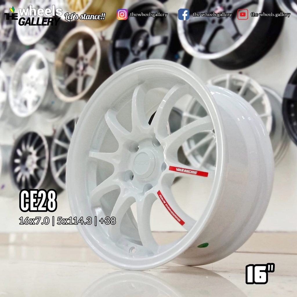 Velg Mobil JF Luxury CE28-N White 16" 5x114.3 By RH Wheels