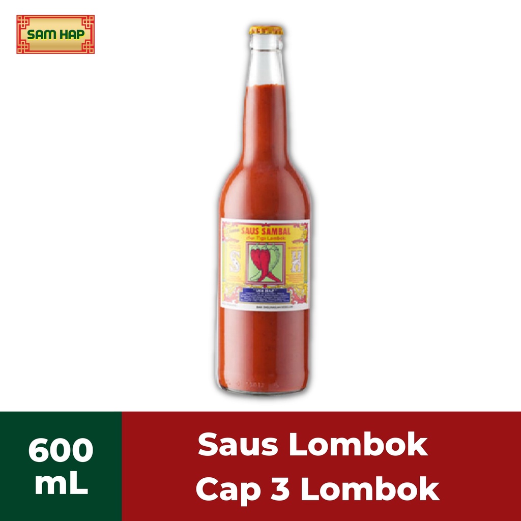 

SAMHAP Saus Sambal | Saus Sambal Lombok 600ML| Saus Lombok Nasi Goreng