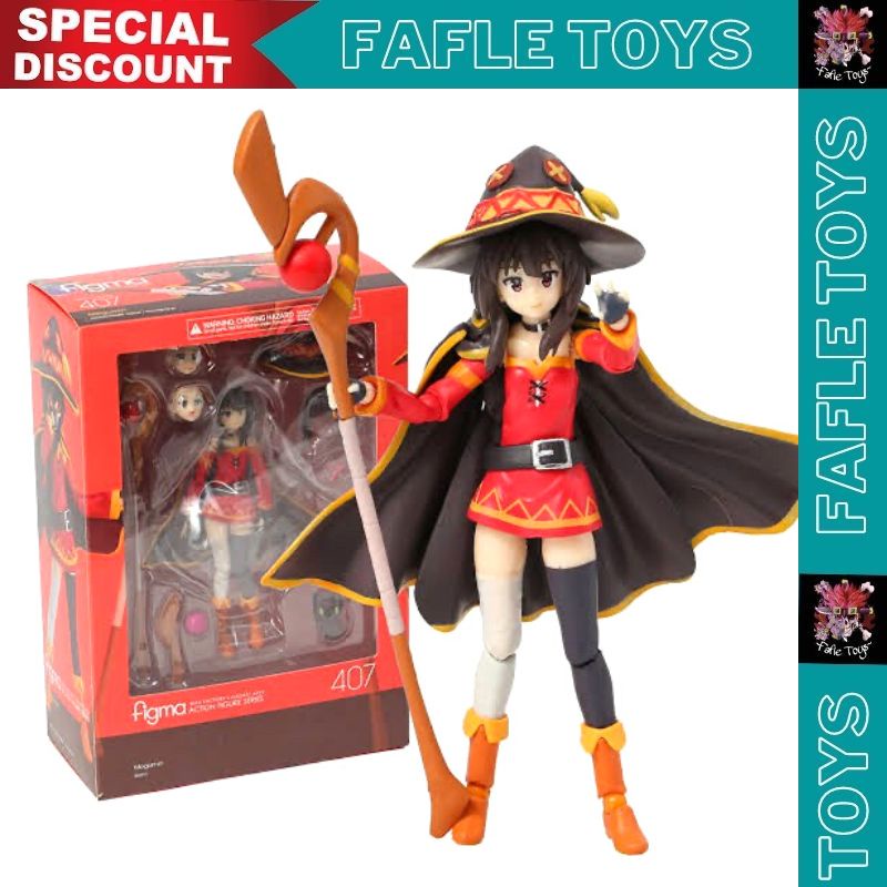 Figma 407 Megumin Chomusuke Konosuba / Figma Megumin Chomusuke Konosuba 407 /  Action Figure megumin