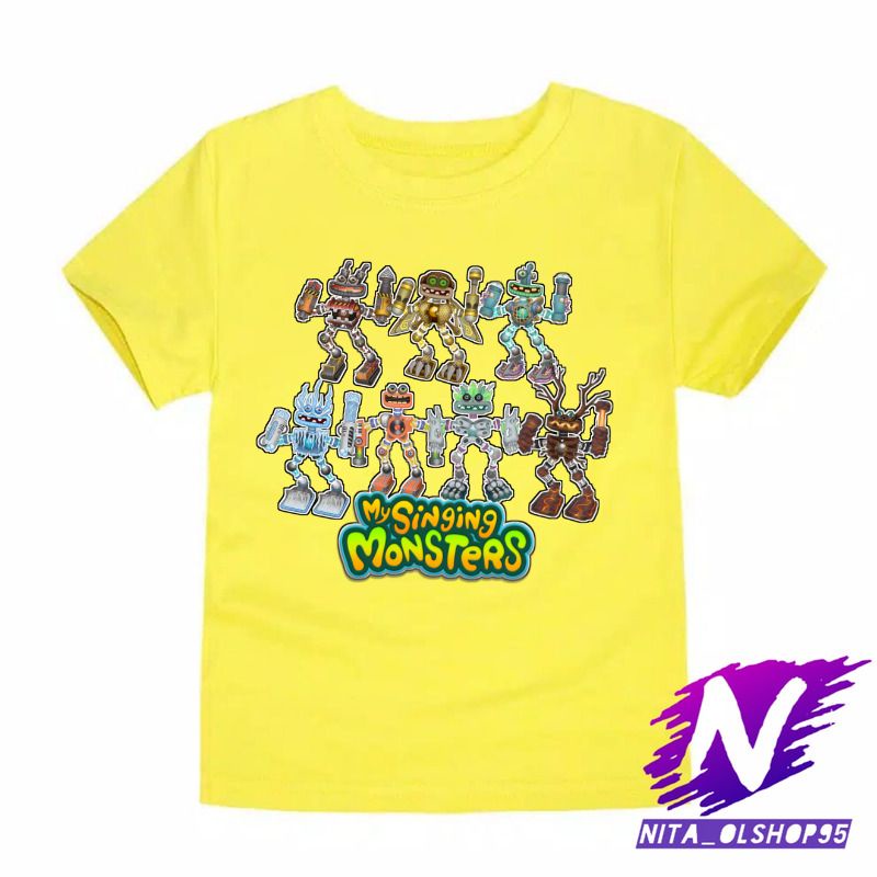 kaos anak baju anak mysinging monsters terbaru karakter