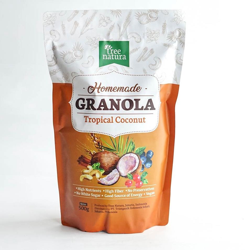 

☏ Tree Natura, Granola Tropical Coconut 500gr ❇