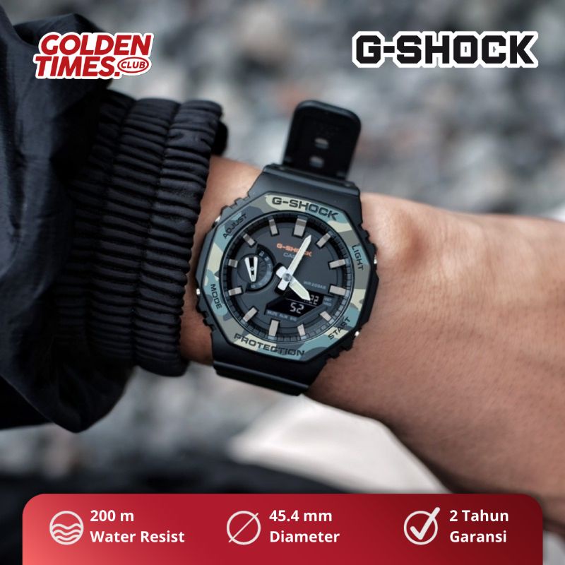 Jam Tangan Pria G-Shock GA-2100SU-1ADR "Black Camo" BNIB Fullset PROMO