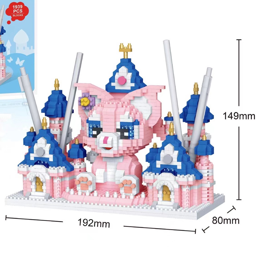 Kompatibel Dengan Lego Mini Berlian Partikel Kecil Pen Holder Bentuk Merakit Insert Kenny Kelinci Mainan Blok Bangunan Edukasi