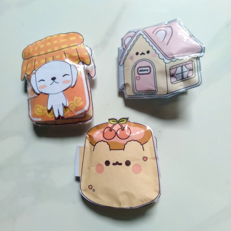 Squishy Book/Mainan Boneka Kertas/Squishy Book Mainan Anak/Boneka Kertas/Mainan Edukatif Anak