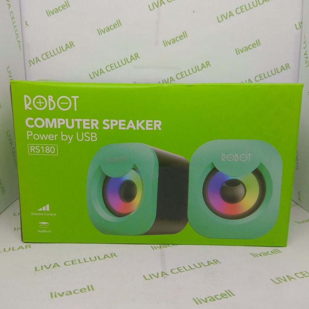 ROBOT Speaker USB RS180 Multimedia Portable / Speaker Music Mini PC/HP