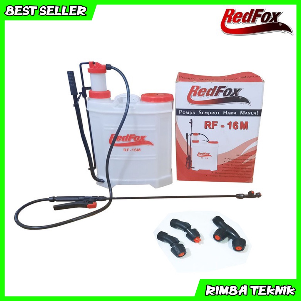 REDFOX Tangki Semprot Hama Manual Sprayer 16L Alat Pompa Semprot Hama / Wereng Padi Manual 16 Liter Gendong