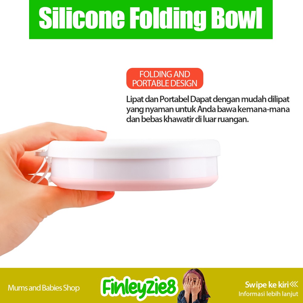 Mangkuk Lipat / Mangkuk Lipat Silicone Tahan Panas / Mangkuk Lipat Silikon / Mangkuk Silicone / Bowl Silicone / Bowl Silicon