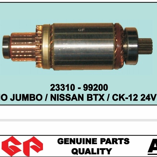 Armature Angker Starter Hino Jumbo Nissan CK12 CK-12 BTX 23310-99200