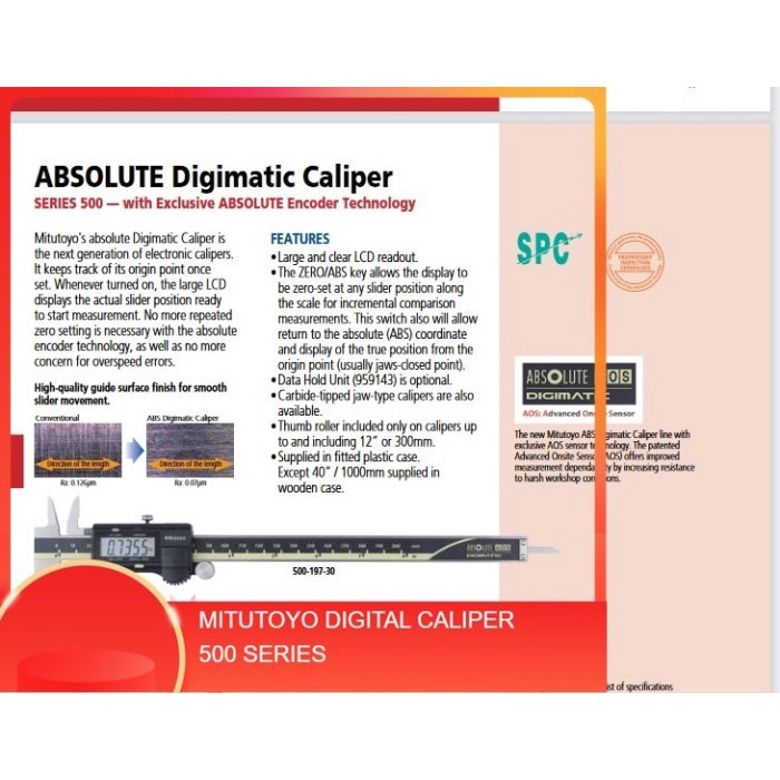 Mitutoyo Digital Caliper 500 SERIES JAPAN ORIGINAL Sigmat Jangka