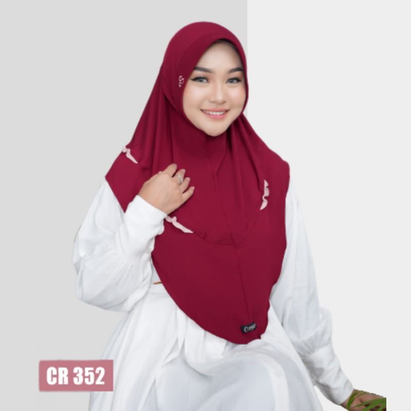Hijab Instant Jilbab Kerudung Bergo Instan Carissa Cr 341 352 Terbaru Kekinian Antem Ibu Hamidah Kru