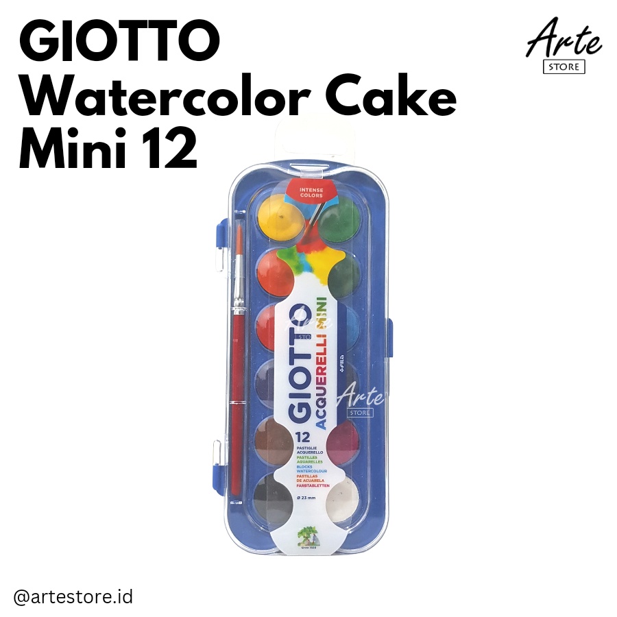 GIOTTO Acquerelli Mini 12 Warna