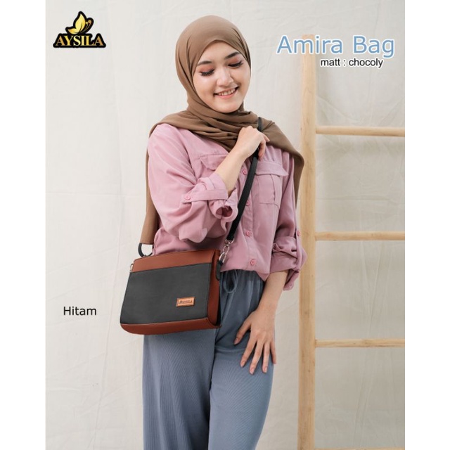 AMIRA BAG BY AYSILA TAS SELEMPANG BAHAN CHOCOLY ANTI AIR PREMIUM WATERPROOF