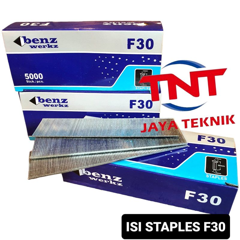 

ISI STAPLES PAKU TEMBAK ANGIN F30 LURUS / ISI STAPLES F30 LURUS MODEL I / PAKU TEMBAK F30
