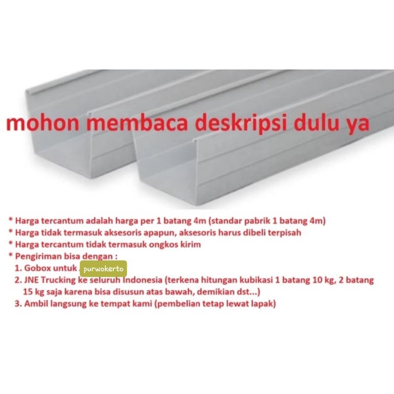 Jual Talang Air Hujan Kotak Rain Gutter Rg Rg Maspion Mm