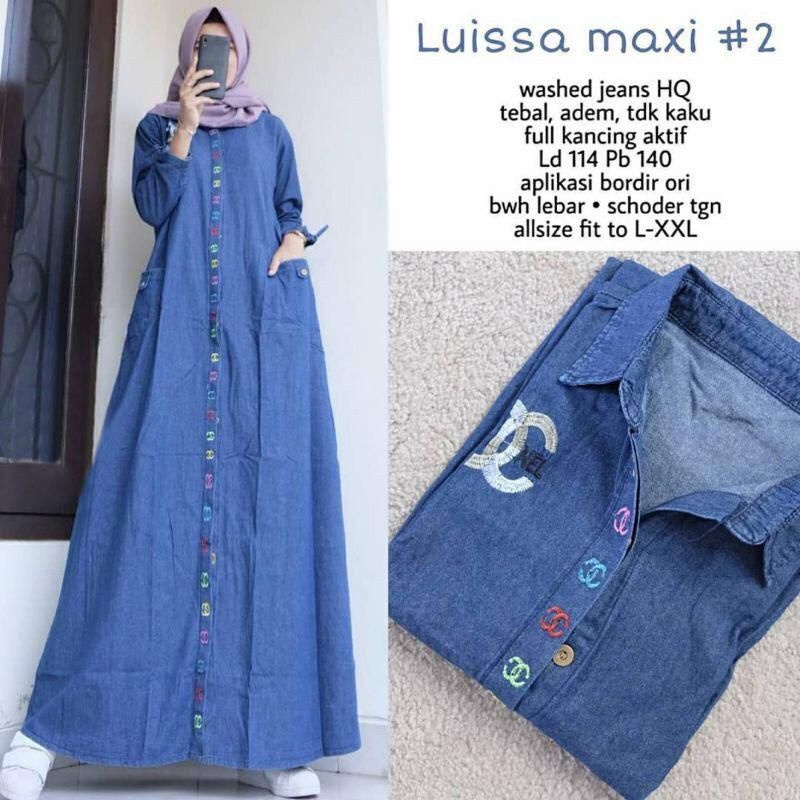 DRESS MUSLIM, Fashion Muslim, baju wanita, dress, gamis, Baju gamis, fashion wanita, Luissa Maxy Jeans