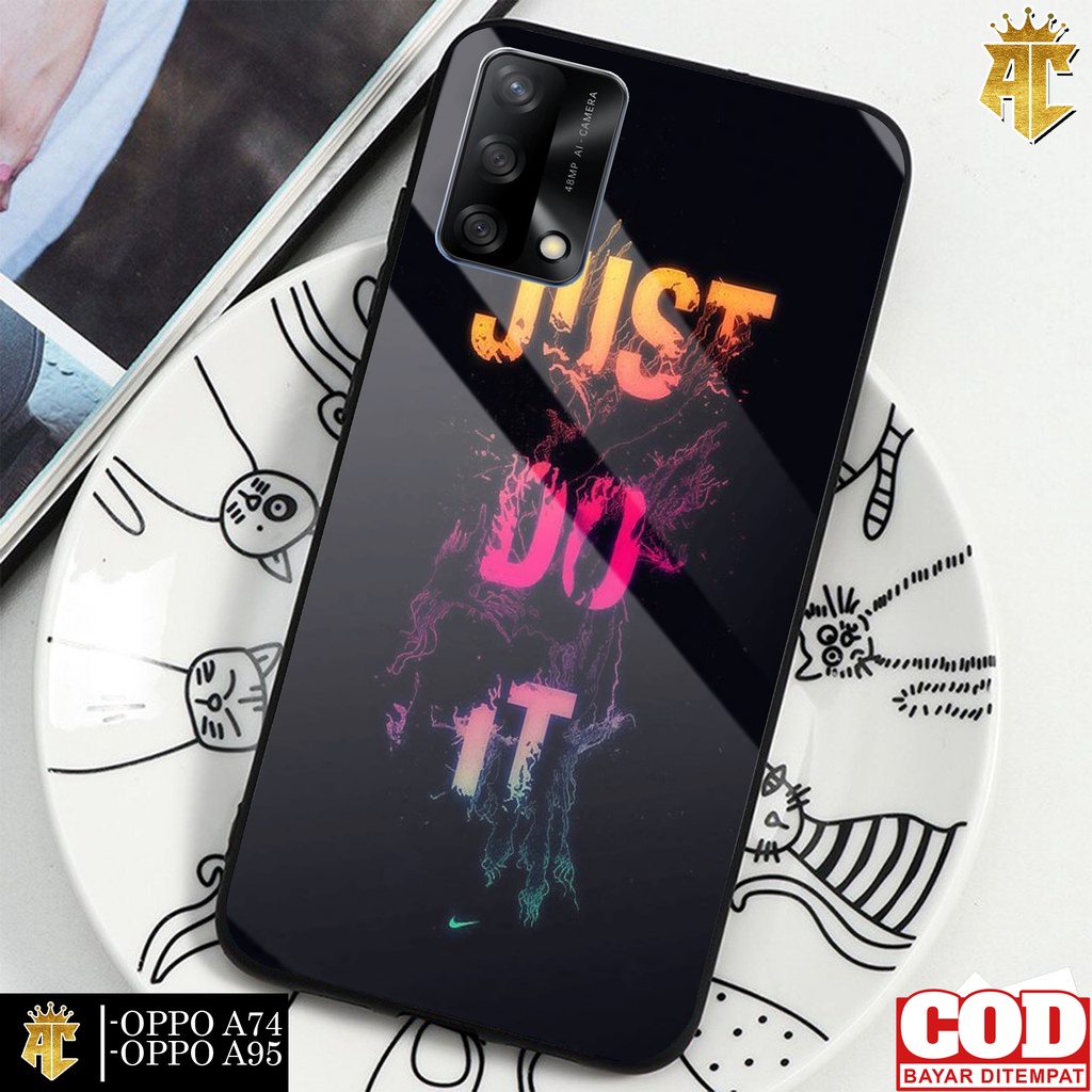 Case OPPO A74/OPPO A95 - Casing OPPO A74/OPPO A95  Terbaru 2021 AERO CASE [ SPORT BRAND ] Silikon OP