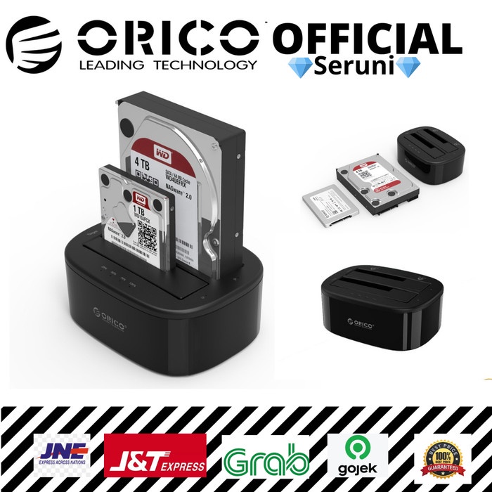 {DeliStore} ORICO 6228US3-C docking hardisk 2.5/3.5 HDD/SSD USB3.0 dual-bay Diskon