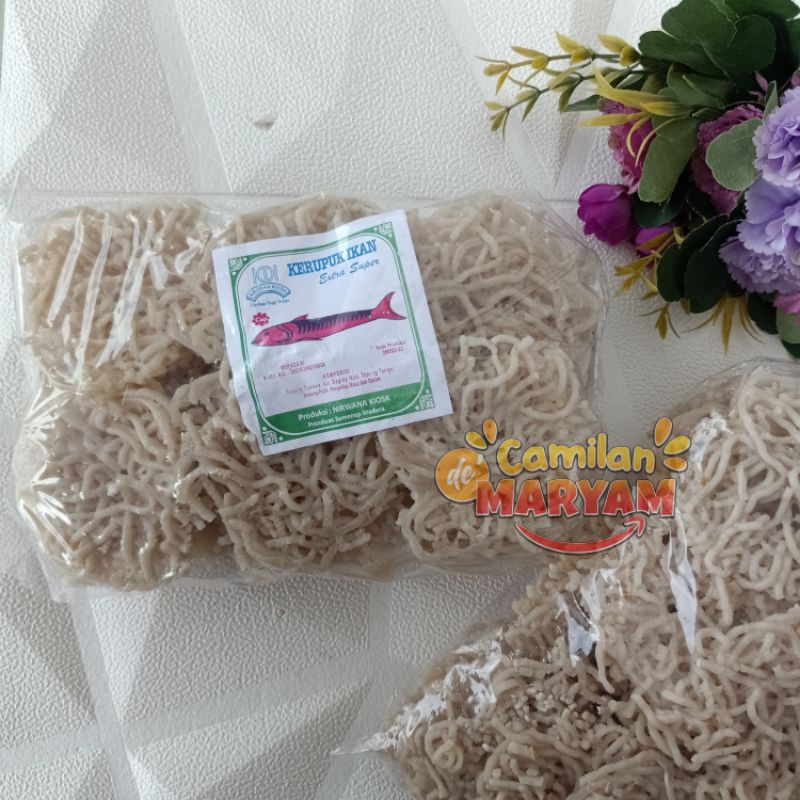 

Kerupuk ikan tengiri 500gr | kerupuk ikan nirwana