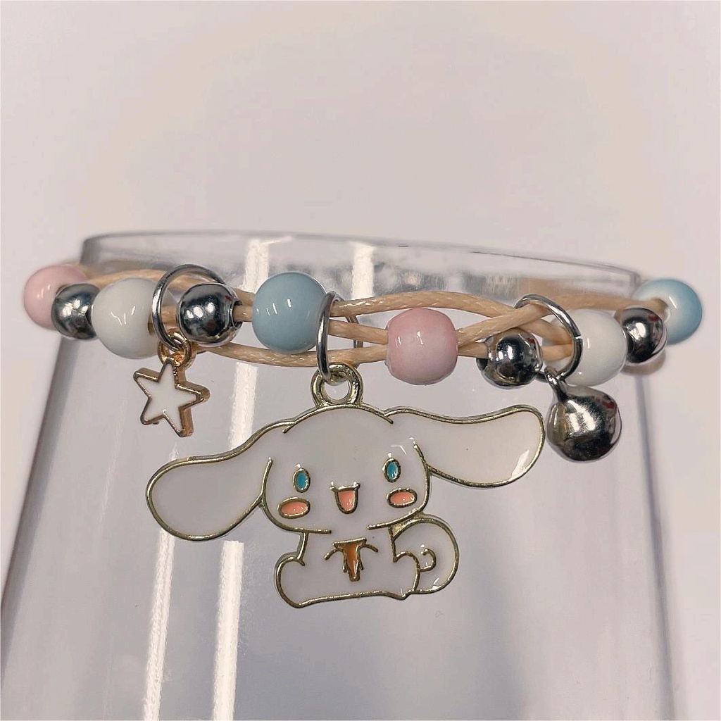 GELANG TANGAN TALI KOREA MOTIF BUNGA / GELANG TALI KOREA BESTIE / BRACELET GELANG TANGAN COUPLE BESTIE